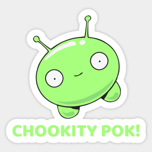 Final Space Mooncake Chookity Pok - Funny Sticker